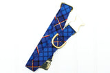 Royal Blue Plaid Dog Collar