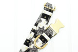 Snowflake Stripe Dog Collar