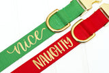 Naughty or Nice Dog Collar
