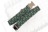 Christmas Cactus Dog Collar