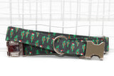 Christmas Cactus Dog Collar