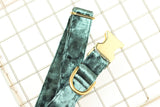 Light Olive Velvet Dog Collar