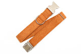 Goldenrod Herringbone Flannel Dog Collar