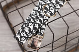 Black & White Ghosts Dog Collar