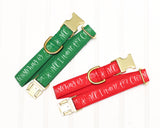 All I want for Christmas Dog Collar