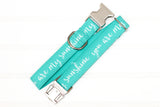 You are my Sunshine Dog Collar - Mint