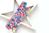 Red, White & Blue Tie Dye Dog Collar