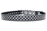 Black & White Gingham Waterproof Titan Dog Collar - Dirtproof, Stinkproof, Waterproof by Zaley Designs