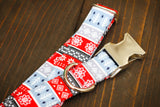 Christmas Dog Collar, Nordic Stripe Dog Collar, Red Snowflake, Mint Snowflake, Dog Lover Gift, Pet, Dog Stocking Stuffer, Puppy Collar