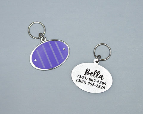 DOG TAG - Purple - Engraving Included