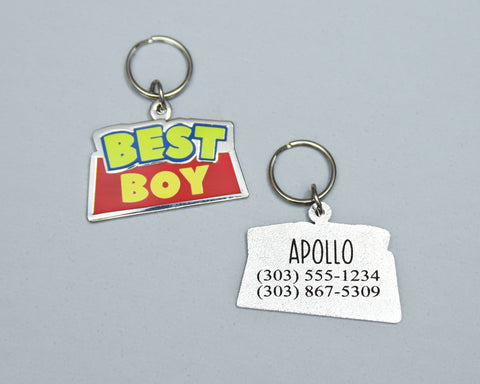 DOG TAG - BEST BOY - Engraving Included