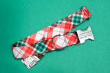 The Frosty Plaid Endurance Dog Collar