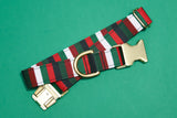 The Jolly Stripe Fabric Dog Collar