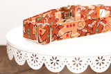 Glitter Gingerbread Dog Collar