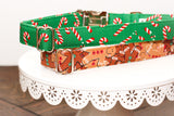 Glitter Gingerbread Dog Collar