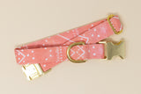 Coral Aztec Dog Collar