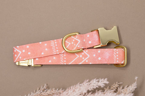 Coral Aztec Dog Collar