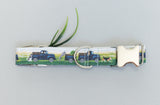 Vintage Blue Truck Dog Collar