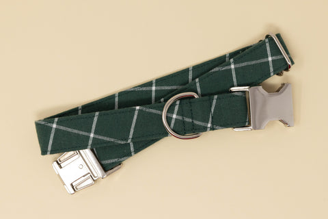 Bruno Plaid Dog Collar
