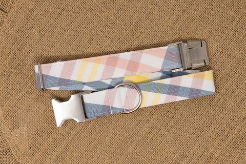 Emma Plaid Dog Collar