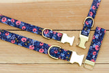 Rifle Paper Company Blue Floral Dog Collar