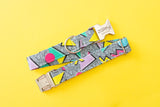 Retro 80s/90s Geometric Dog Collar