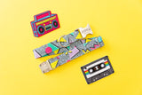 Retro 80s/90s Geometric Dog Collar