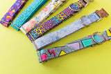 Retro 80s/90s Geometric Dog Collar