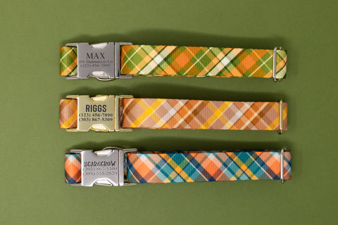 Fall Plaid Personalized Endurance Collars