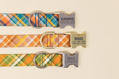 Fall Plaid Personalized Endurance Collars