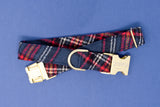 Atlas Flannel Plaid Dog Collar