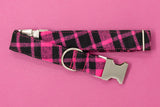 Roxy Flannel Plaid Dog Collar