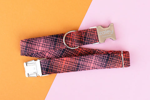 The Ginger Flannel Plaid Dog Collar