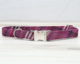 Dolly Purple Plaid Dog Collar