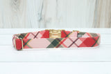 *NEW* Charlotte Pink Christmas Plaid Dog Collar