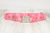 XOXO Pink Dog Collar