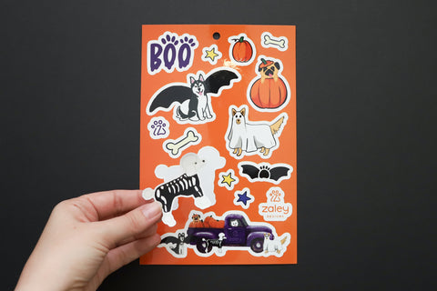 Halloween Dog Sticker Sheets