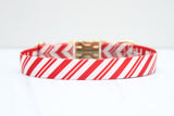 Peppermint Stripe Endurance Dog Collar