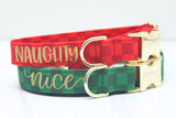 Naughty or Nice Dog Collar