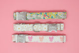 Pink Bows & Daisies Dog Collar