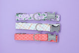 Vintage Purple Floral Dog Collar