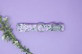 Vintage Purple Floral Dog Collar