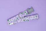 Vintage Purple Floral Dog Collar