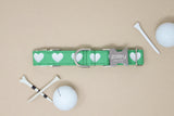 Golf Hearts Dog Collar