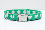 Golf Hearts Dog Collar