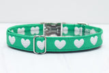 Golf Hearts Dog Collar