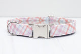 Pastel Plaid Dog Collar