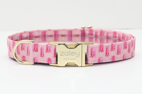 Pink Popsicles Dog Collar
