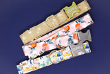 Gingham Peaches Dog Collar