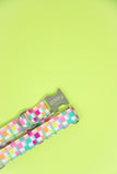 Neon Checkered Dog Collar